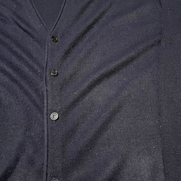 Vintage 80s Classics by Palmland Navy Cardigan - Picture 2 of 3